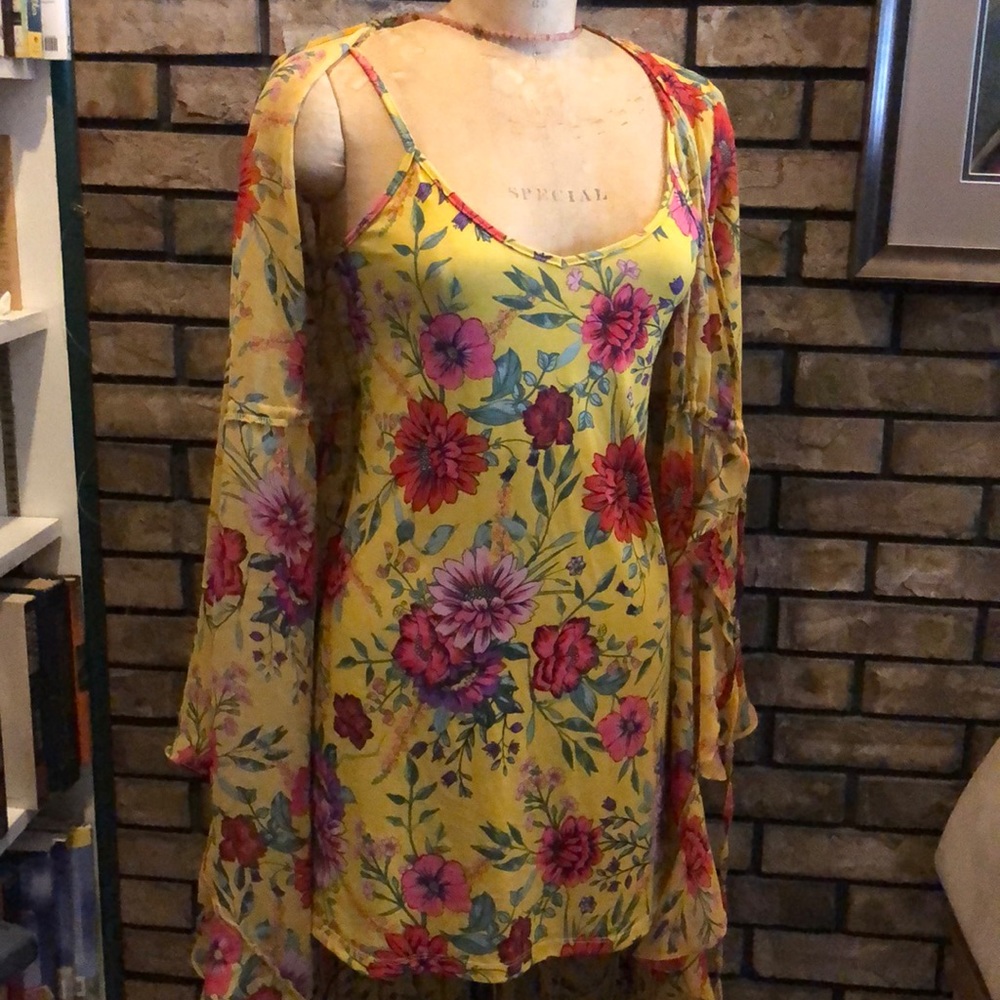 NWT No Boundaries Boho mini dress & kimono